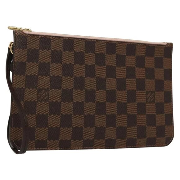LOUIS VUITTON Damier Ebene Neverfull MM Pouch LV - Picture 1 of 14